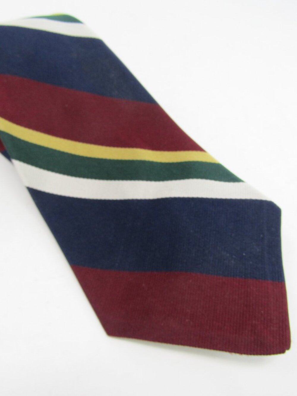 Robert Talbott for Roger Stevens Tie Colorblock Striped Necktie Finest Silk